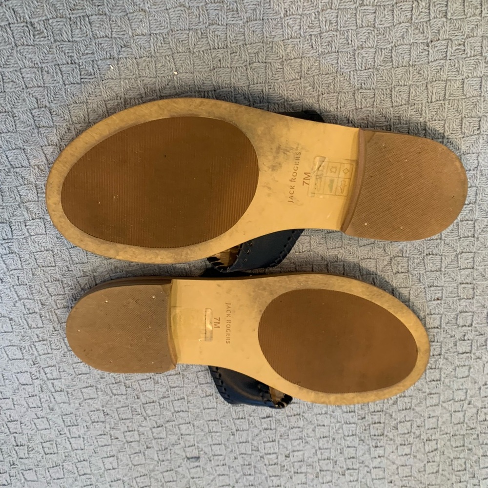 Jack Rogers Navy Sandals with Medallion Design - Picture 6 of 6